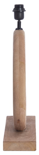 Light & Living Tafellamp 'Nubia' Mangohout, 44cm, kleur Naturel (excl. kap)