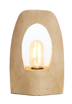 Light & Living Tafellamp 'Carini' Mangohout, 25cm