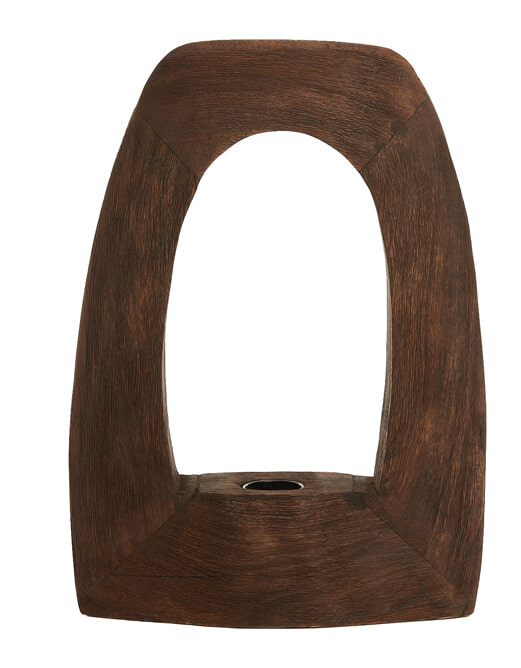 Light & Living Tafellamp Carini Mangohout, 35cm - Bruin