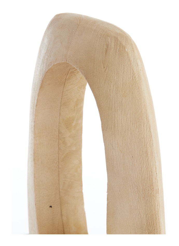 Light & Living Tafellamp 'Carini' Mangohout, 35cm, kleur Naturel