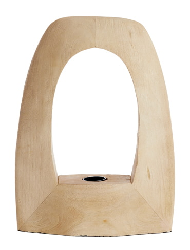 Light & Living Tafellamp 'Carini' Mangohout, 35cm, kleur Naturel