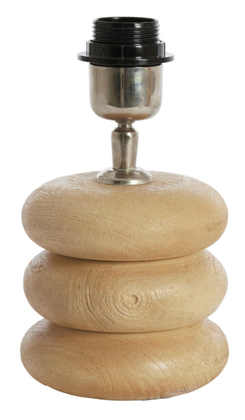 Light & Living Tafellamp Budongo Mangohout - Naturel (excl. kap)