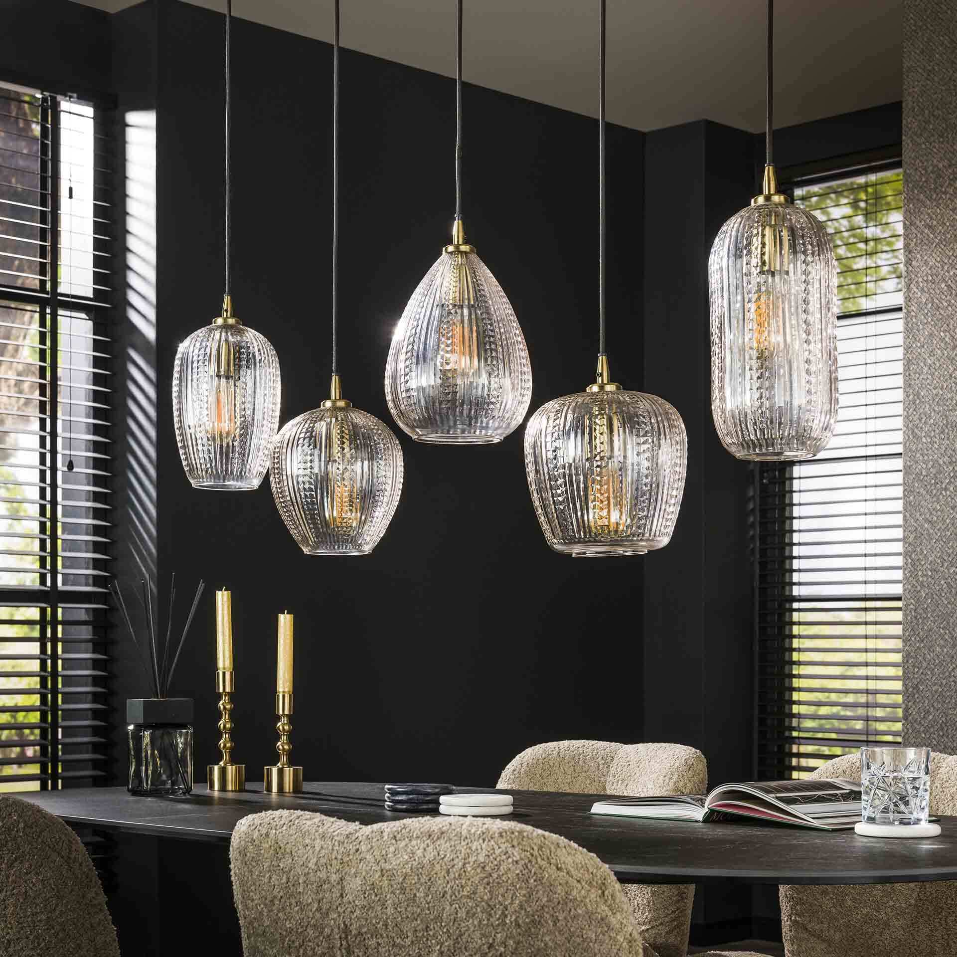 iDEGU Set van 2 retro kroonluchters, hanglamp, moderne plafondlamp in halve stijl, E27 metalen hanglamp voor slaapkamer, eetkamer en keuken diameter 20 cm (grijs, 1 exemplaar