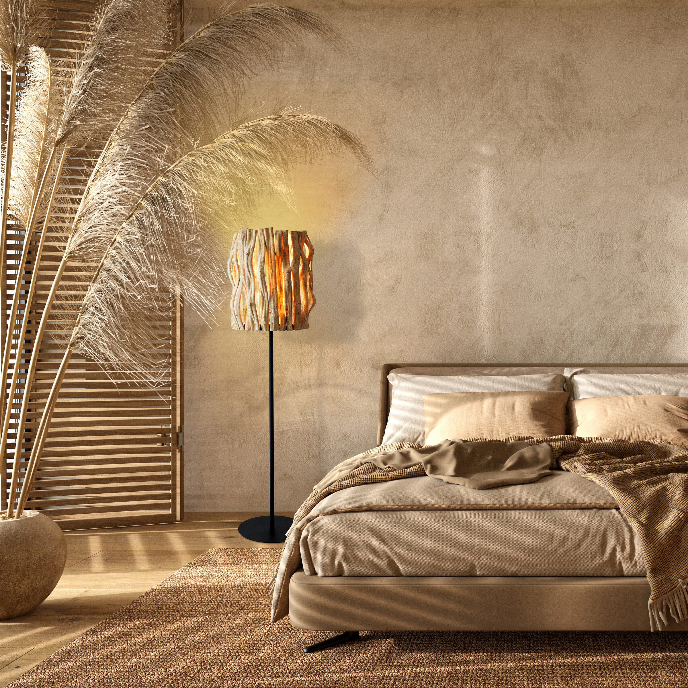 Artistiq Vloerlamp 'Vanessia' Drijfhout