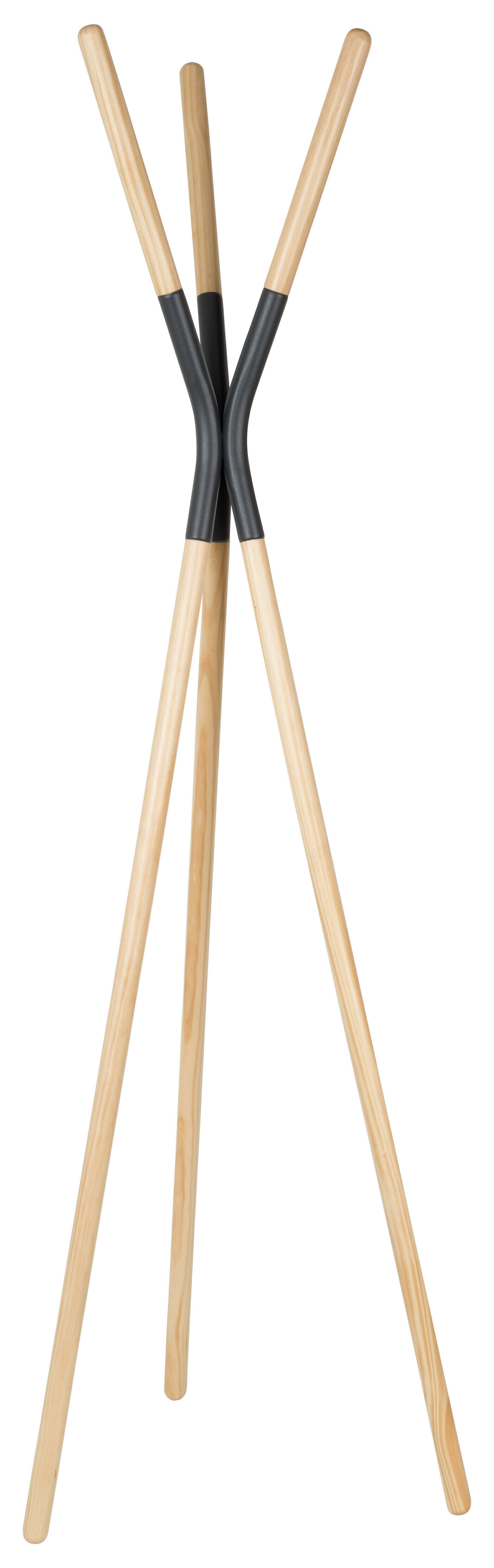 Zuiver Kapstok 'Pinnacle' 176cm hoog, kleur Donkergrijs/Naturel