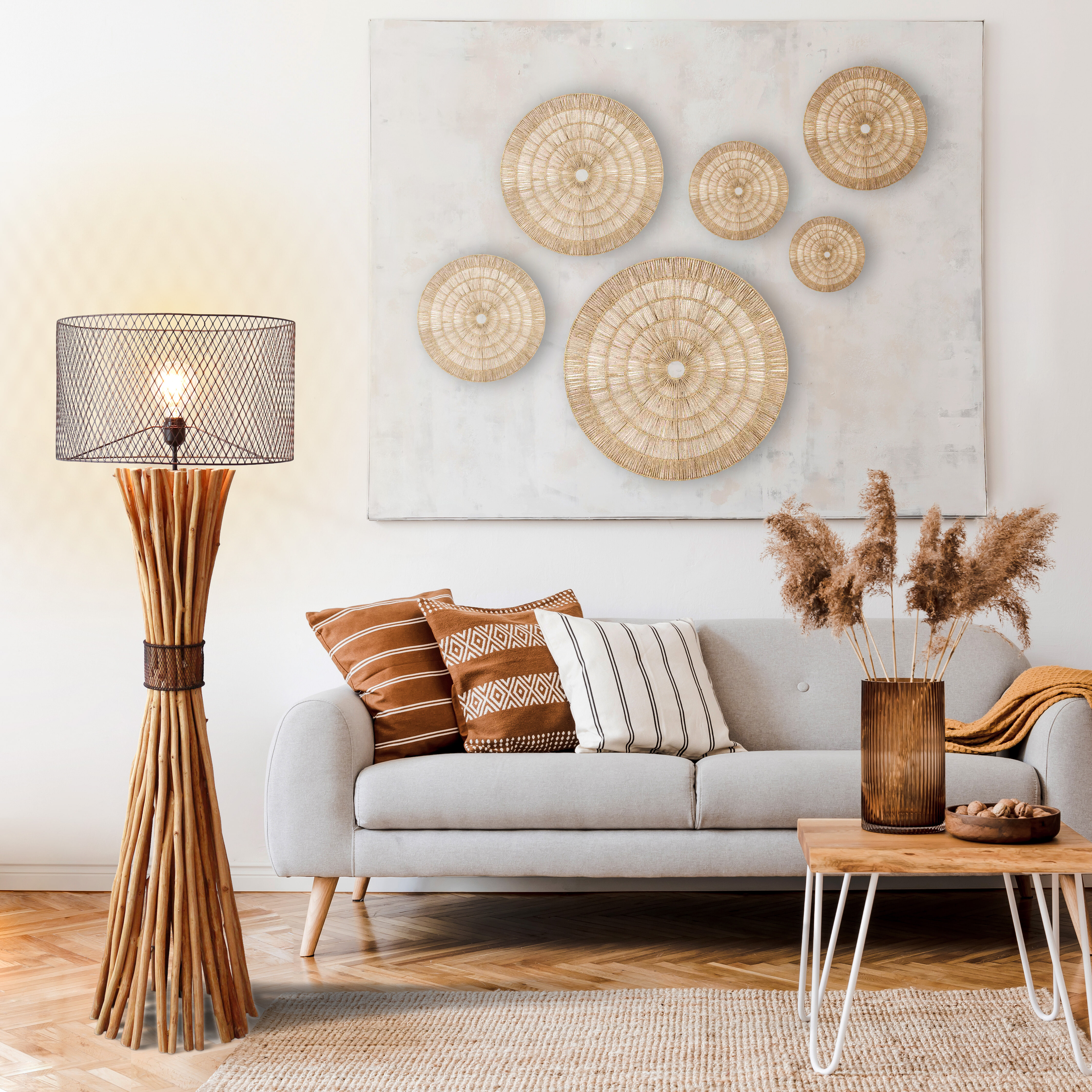 Artistiq Vloerlamp 'Heide' Drijfhout