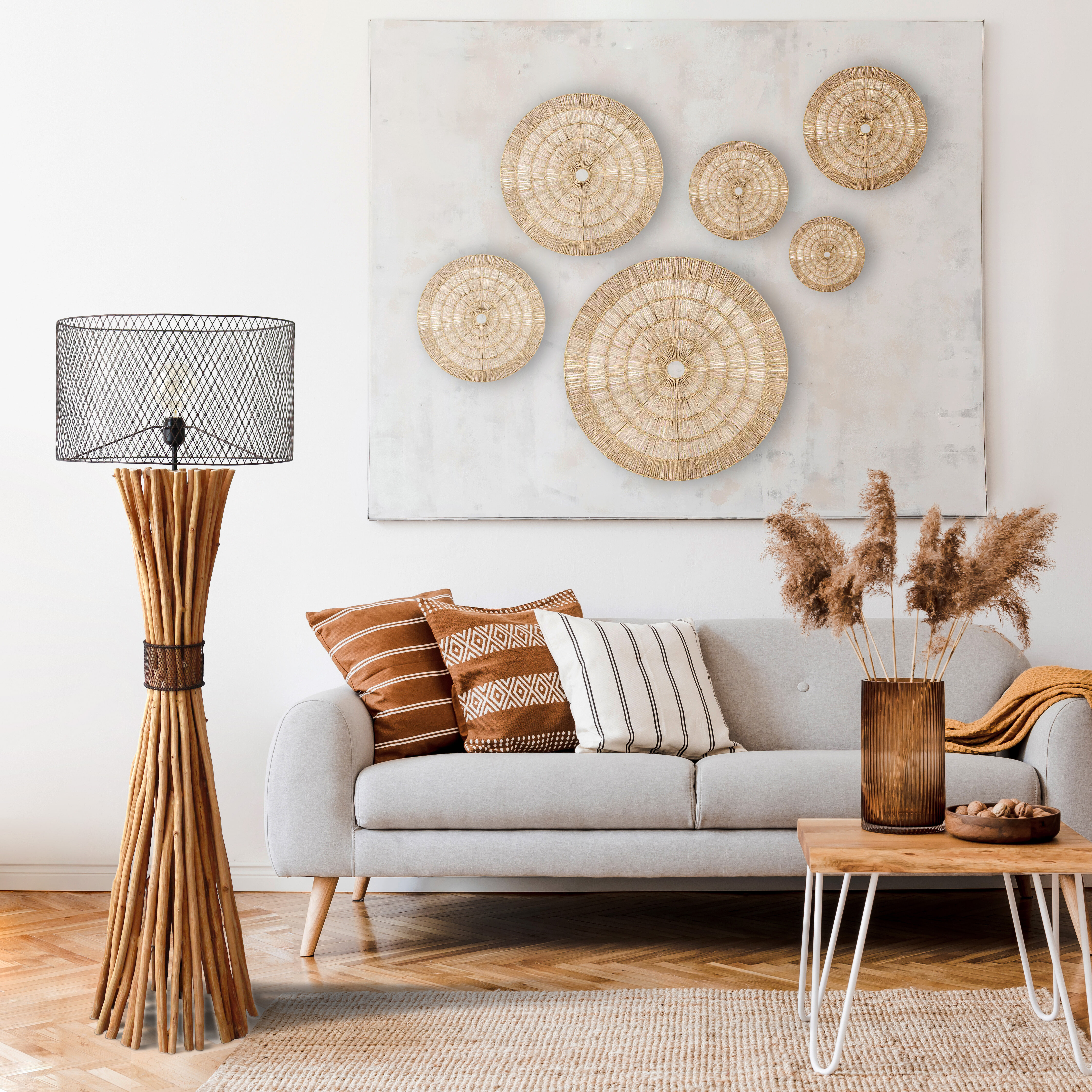 Artistiq Vloerlamp 'Heide' Drijfhout