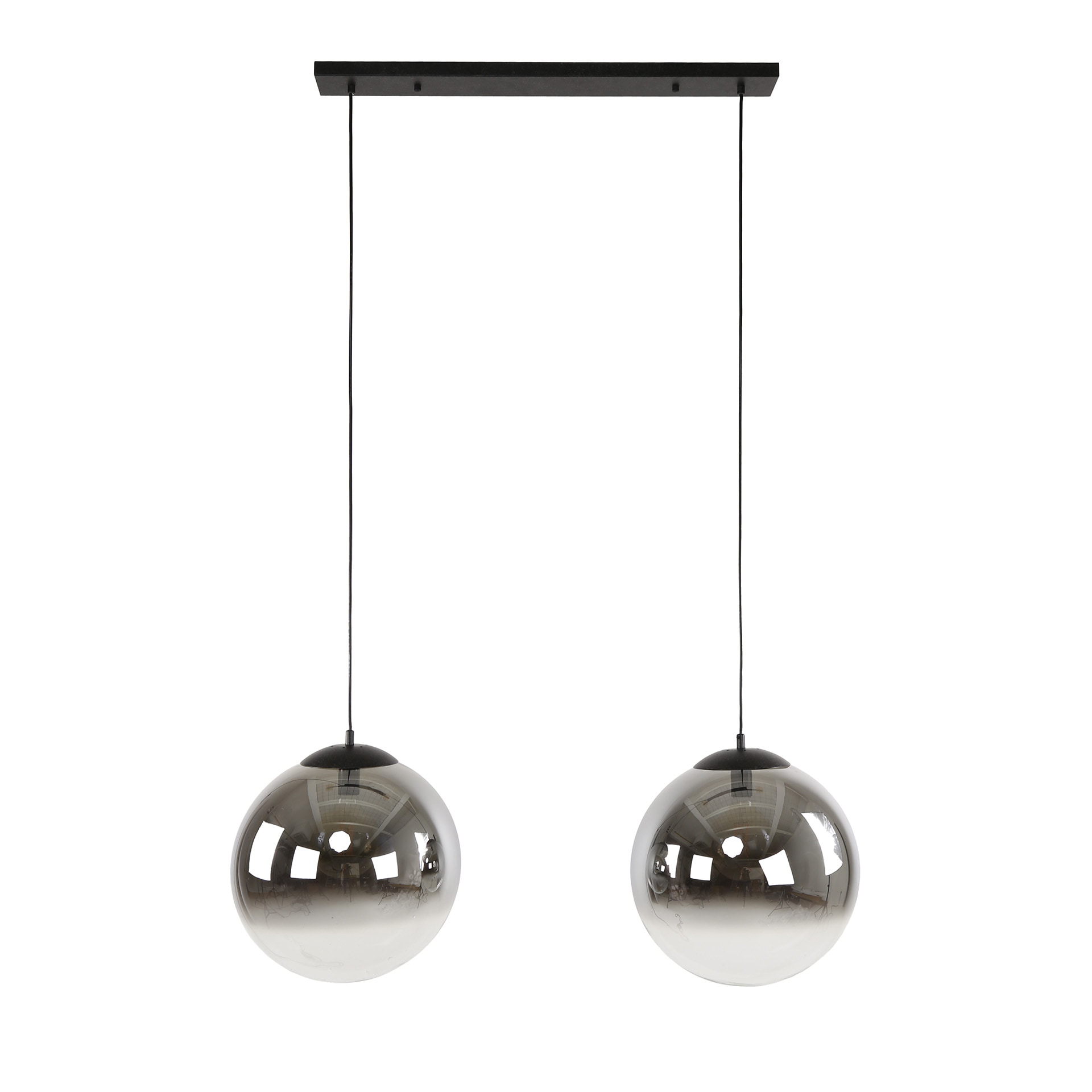 LifestyleFurn Hanglamp 'Nida' Glas, 2-lamps