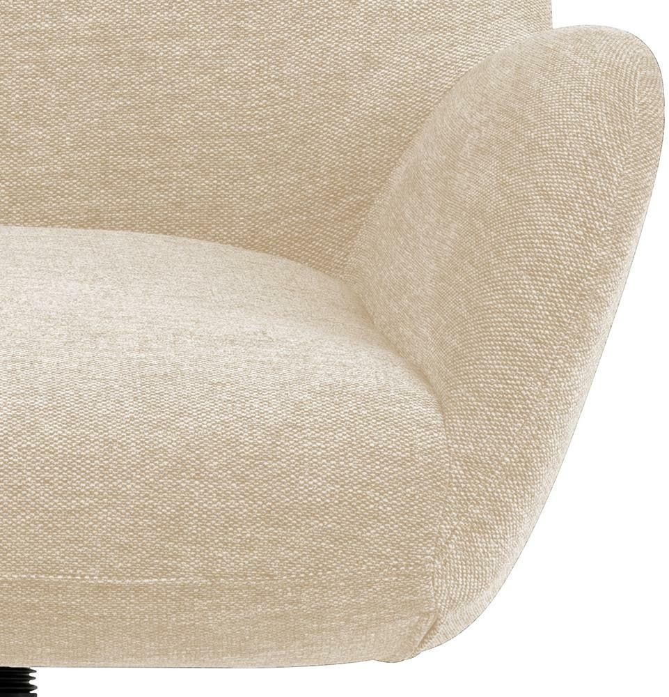 Bendt Draaifauteuil 'Keaton' met voetenbankje, kleur Beige