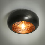 LifestyleFurn Plafondlamp 'Yamil' Ø34cm, kleur Zwart Nikkel