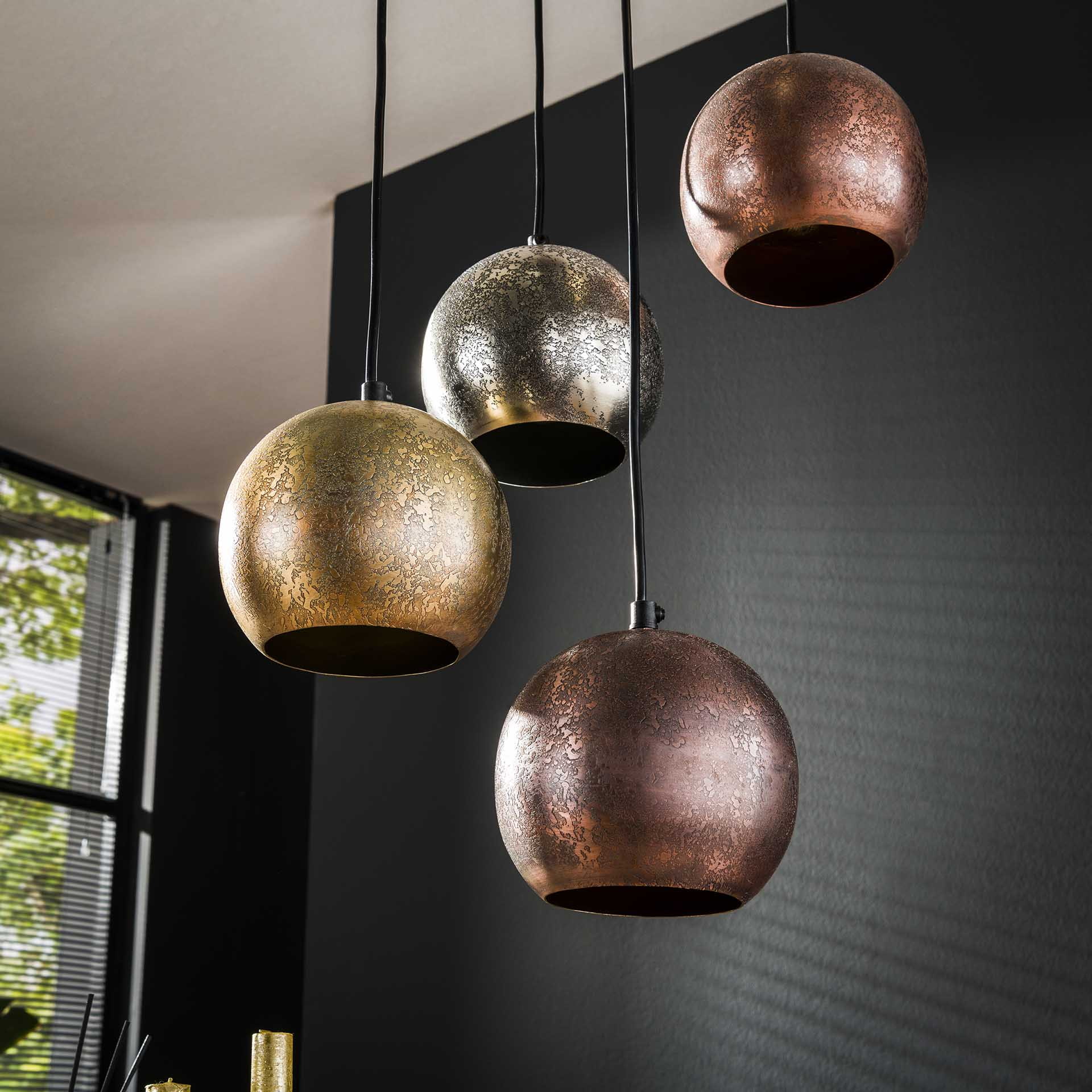 LifestyleFurn Hanglamp 'Shaketta' 6-lamps, Metal mix
