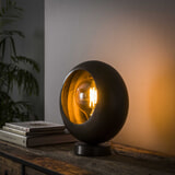 Tafellamp 'Bodi' Zwart Nikkel, 31cm