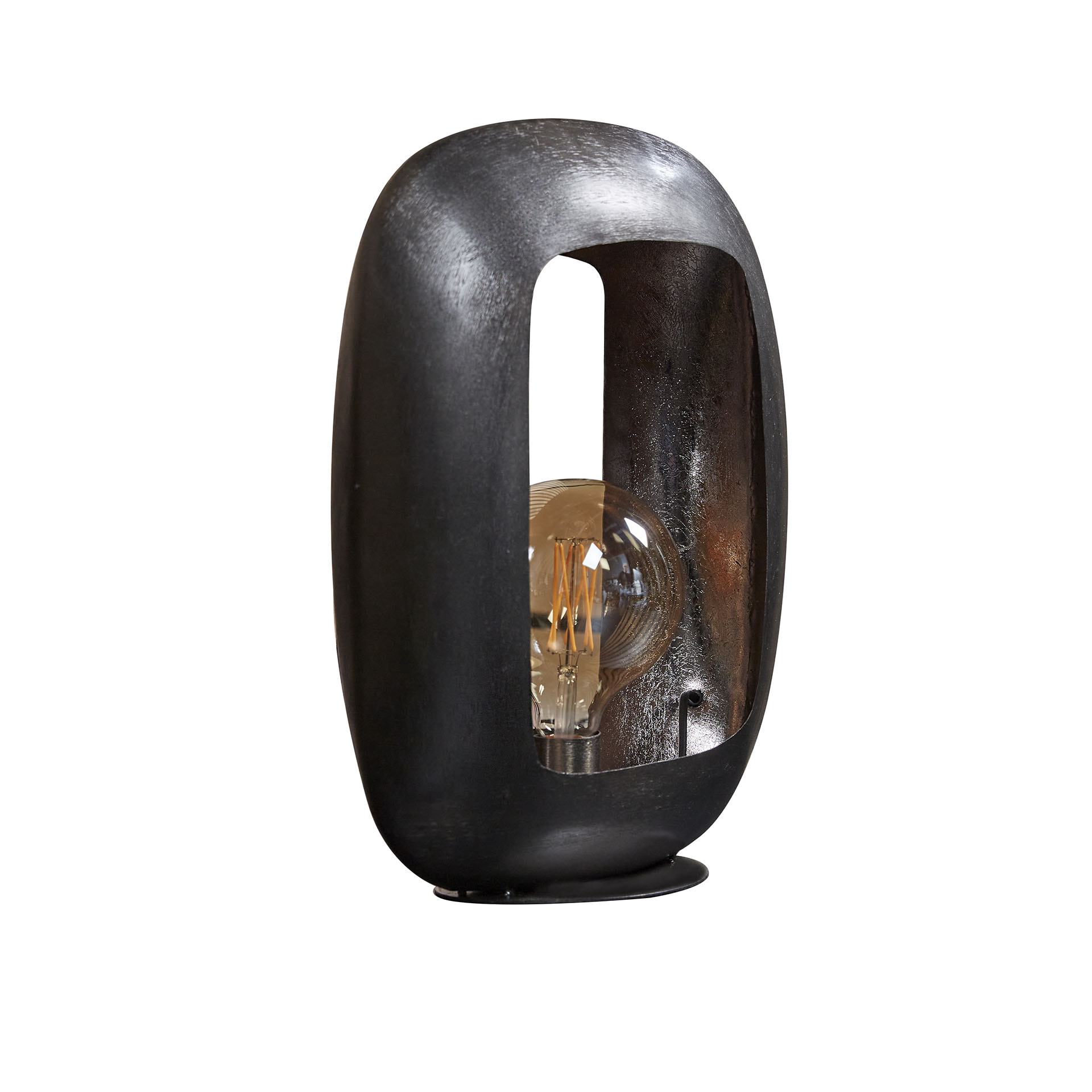 LifestyleFurn Tafellamp 'Arch' Metaal, 44cm, kleur Zwart Nikkel