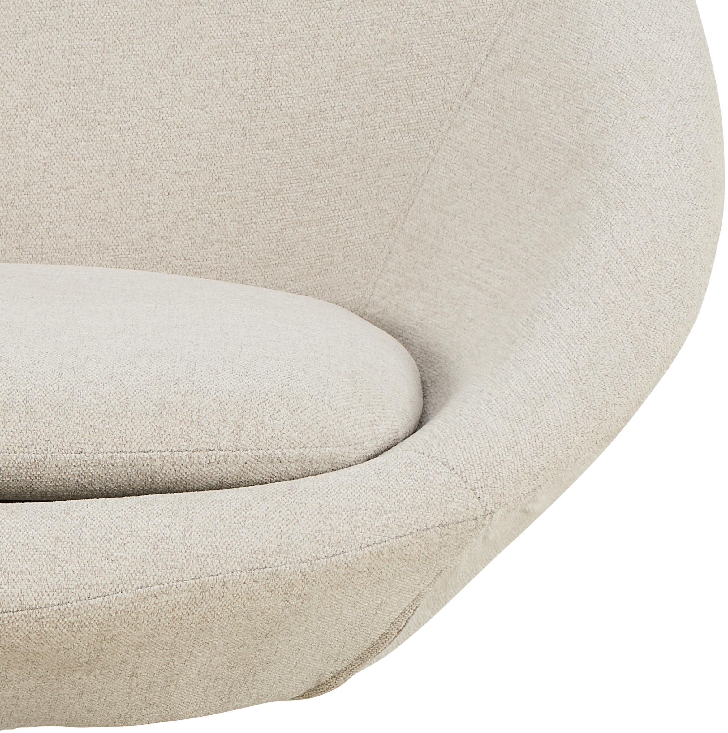 Bendt Draaifauteuil 'Lærke' Geweven, kleur Beige