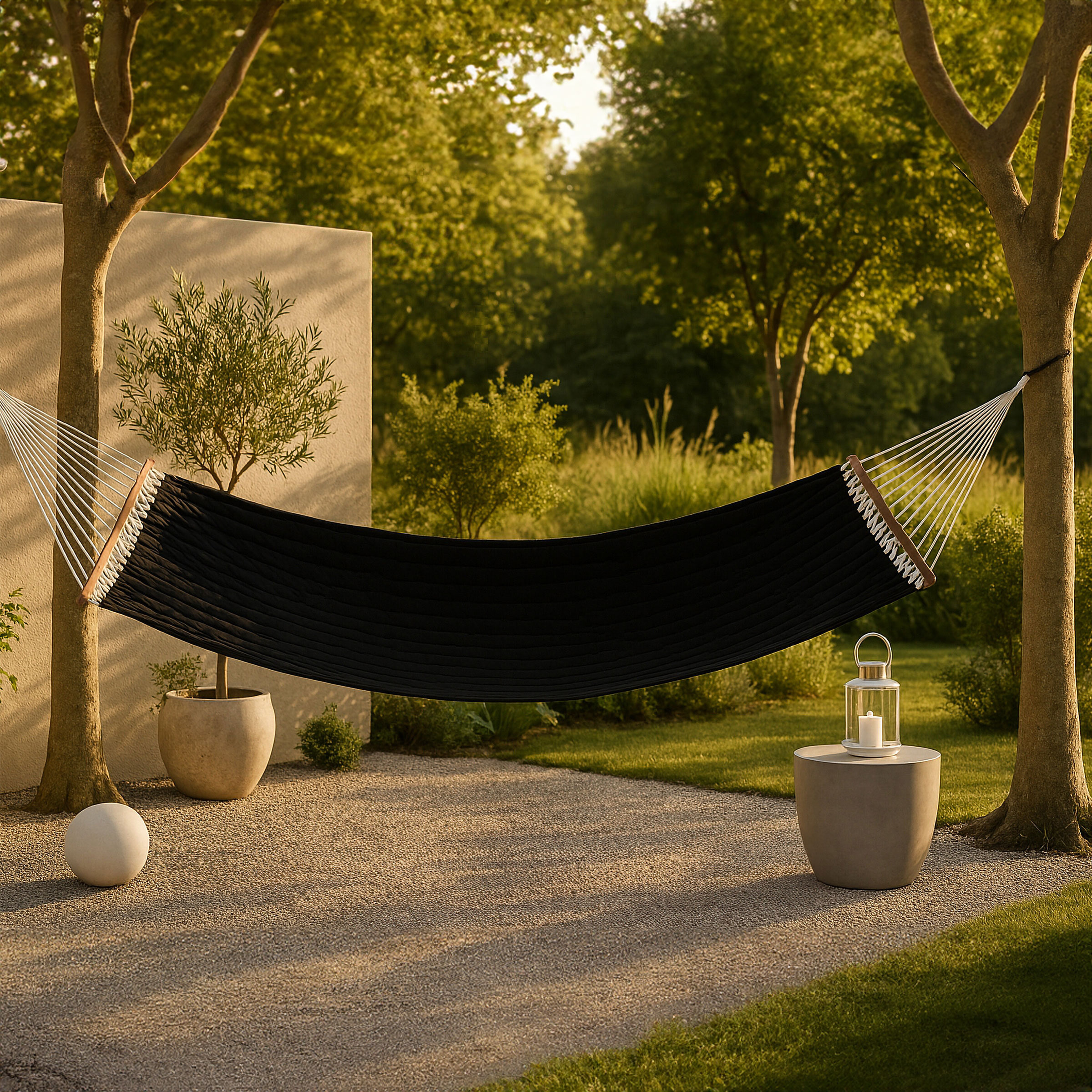 Nohr Hangmat 'Tion' 200 x 140cm, kleur Zwart