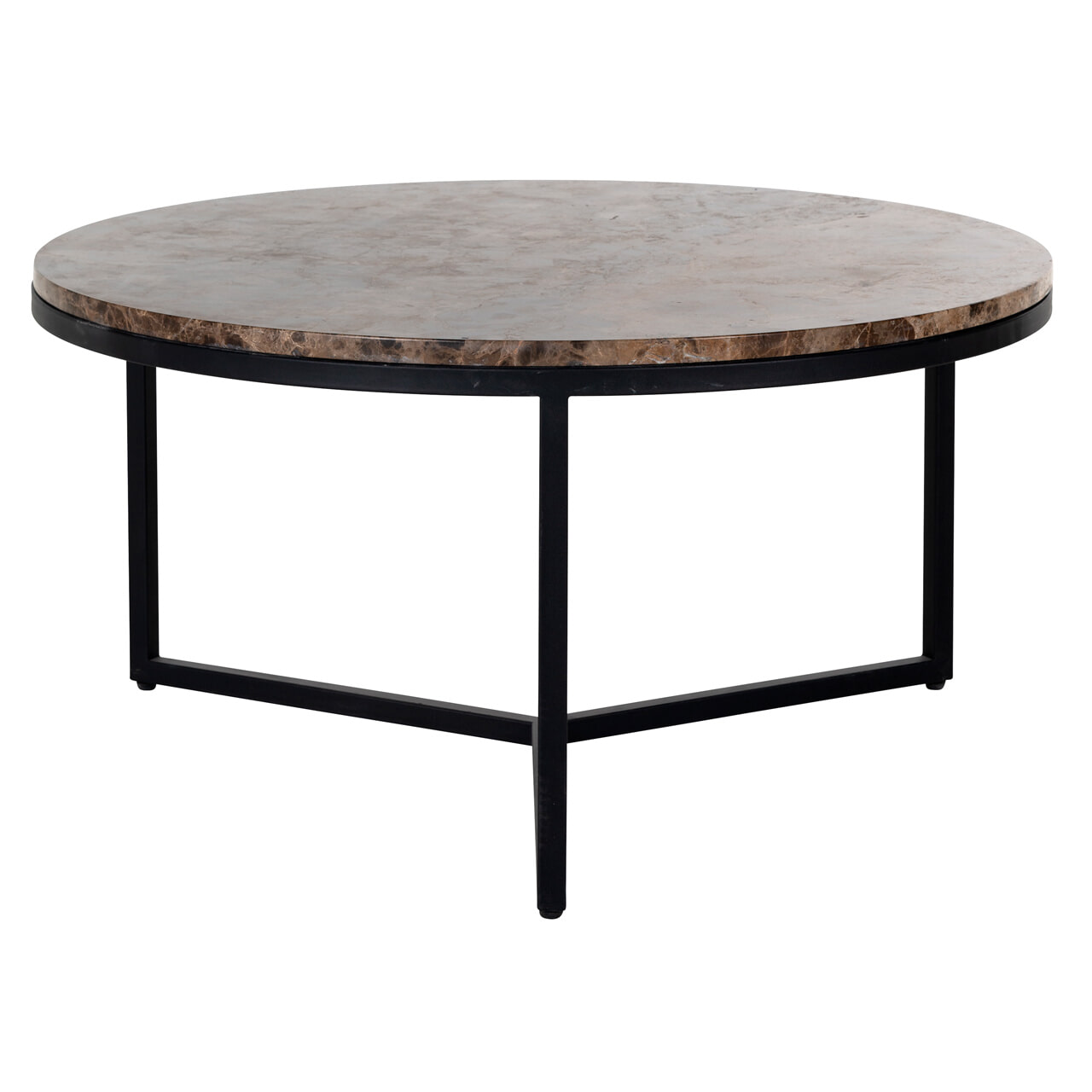 Richmond Salontafel 'Orion' Bruin Marmer Emparador, Ø 80cm Richmond Salontafel 'Orion' Bruin Marmer Emparador, Ø 80cm