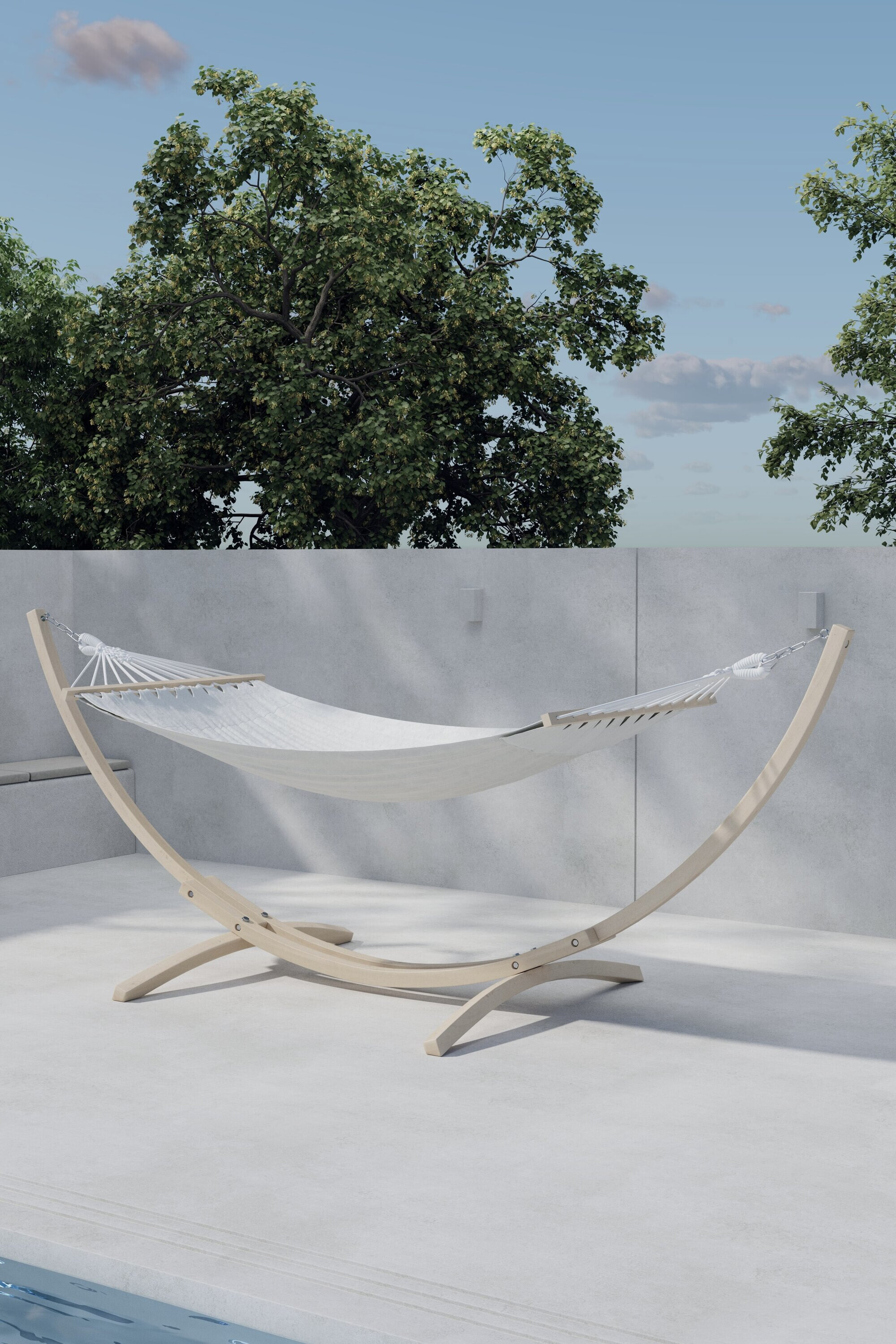 Nohr Hangmat 'Delisha' kleur Whitewash/Beige