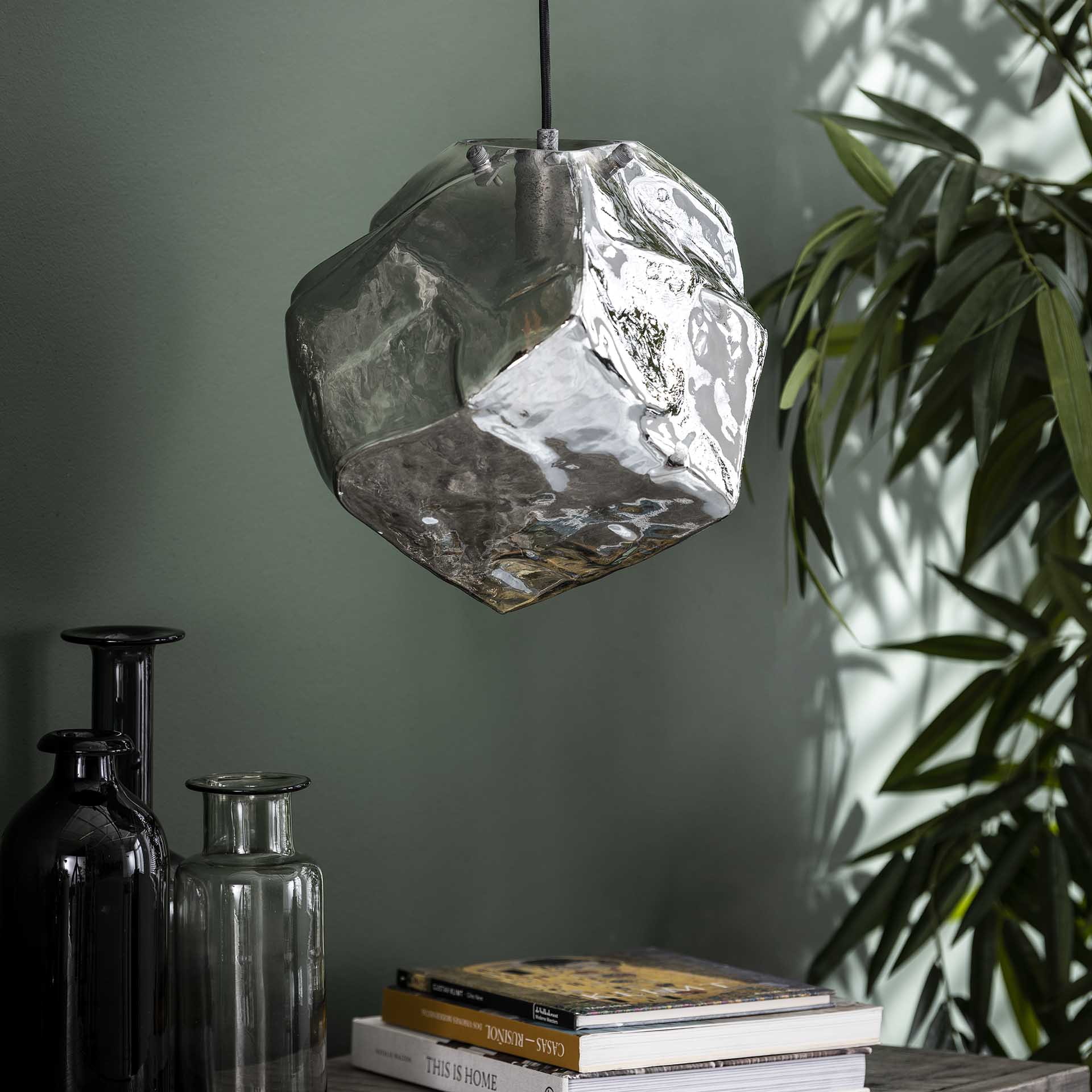 Hanglamp 'Rock' kleur Chromed