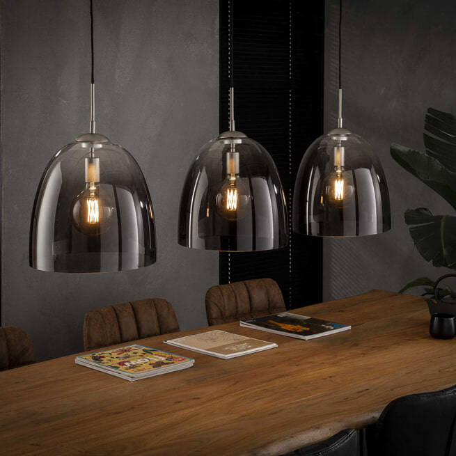 Glazen Hanglamp 'Misha' 3-lamps