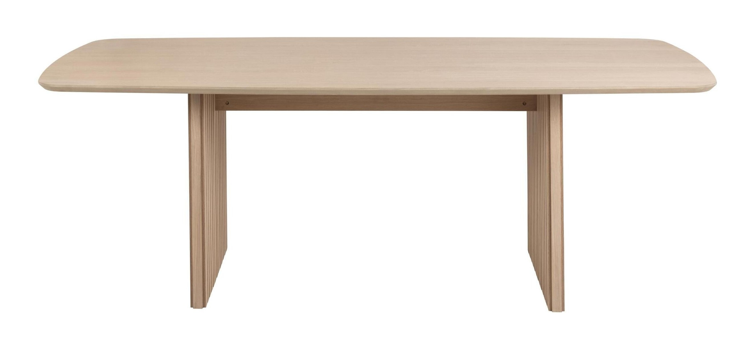 Sohome Eettafel 'Olaf' Eiken, 220 x 105cm, kleur Whitewash
