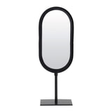 Light & Living Ovale Spiegel 'Lure' kleur Mat Zwart