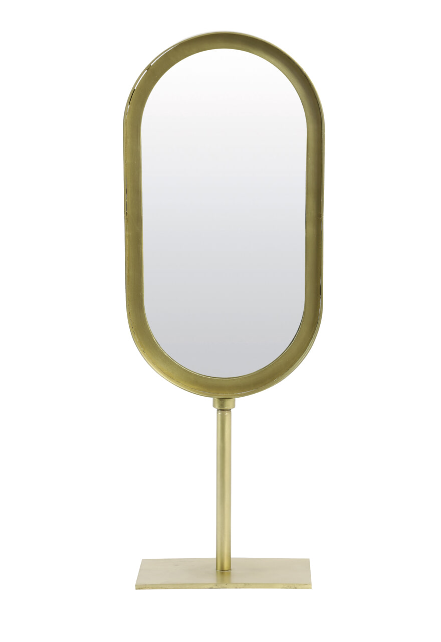 Light & Living Ovale Spiegel 'Lure' kleur Oud Brons