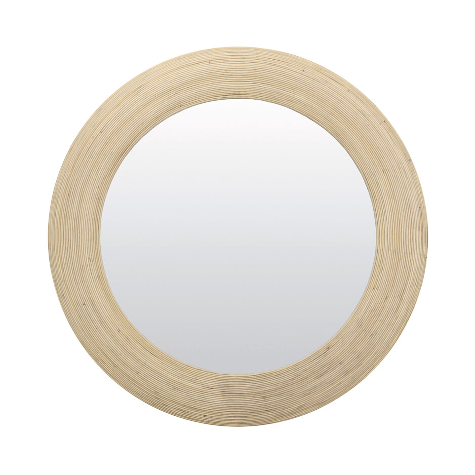 Light & Living Spiegel Piedre Ø109cm, rotan naturel - Rond