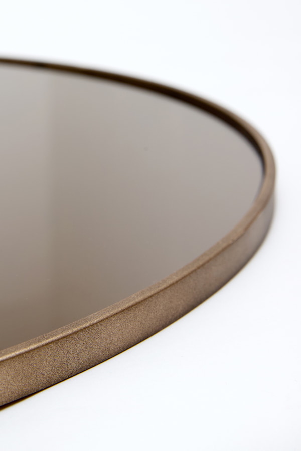 Light & Living Ronde Spiegel 'Espejo' 96cm, kleur Bruin