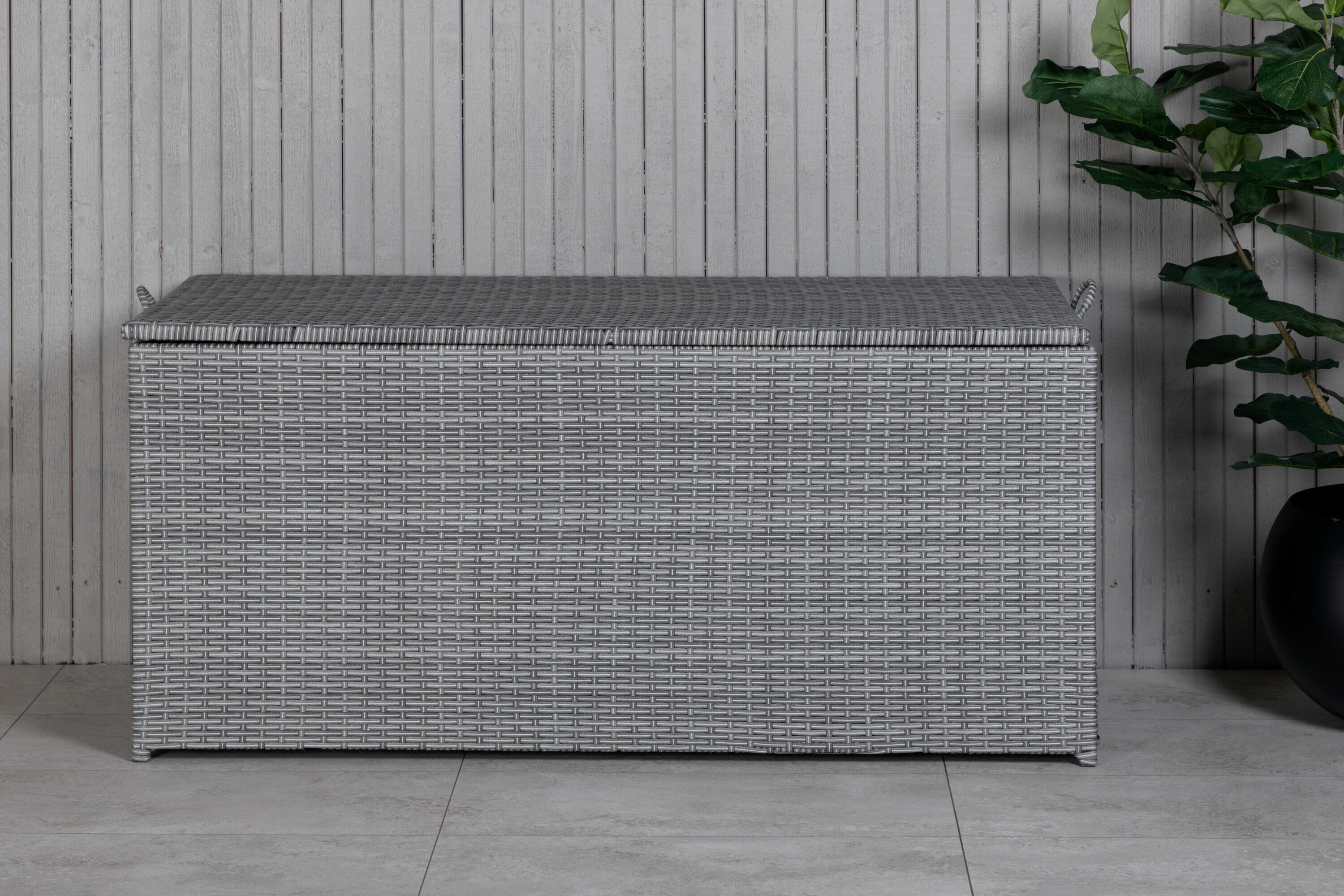 Nohr Opbergkist Kha Wicker, 130 x 60cm - Grijs