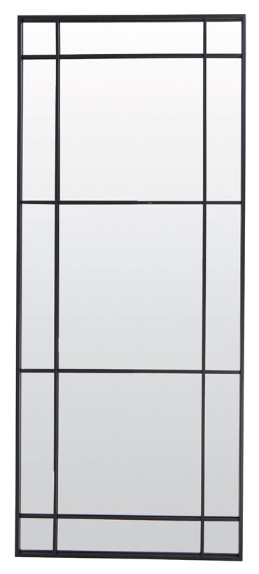 Light & Living Spiegel 'Rincon' 183 x 77cm, kleur Mat Zwart