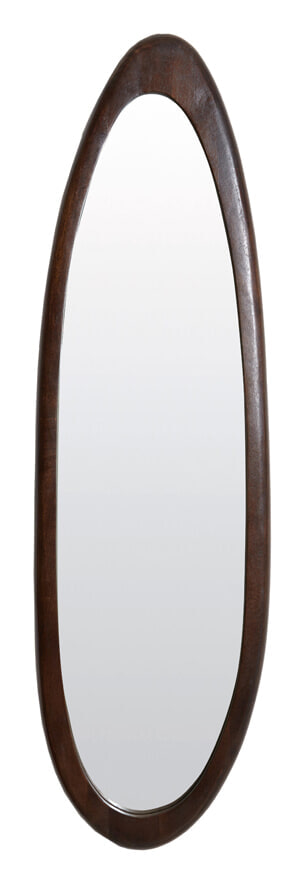Light & Living Organische Spiegel Salento Mangohout, 140 x 40cm - Bruin - Japandi