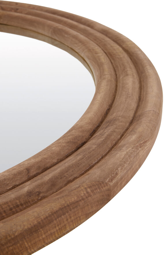 Light & Living Ronde Spiegel 'Florion' Mangohout, 100cm