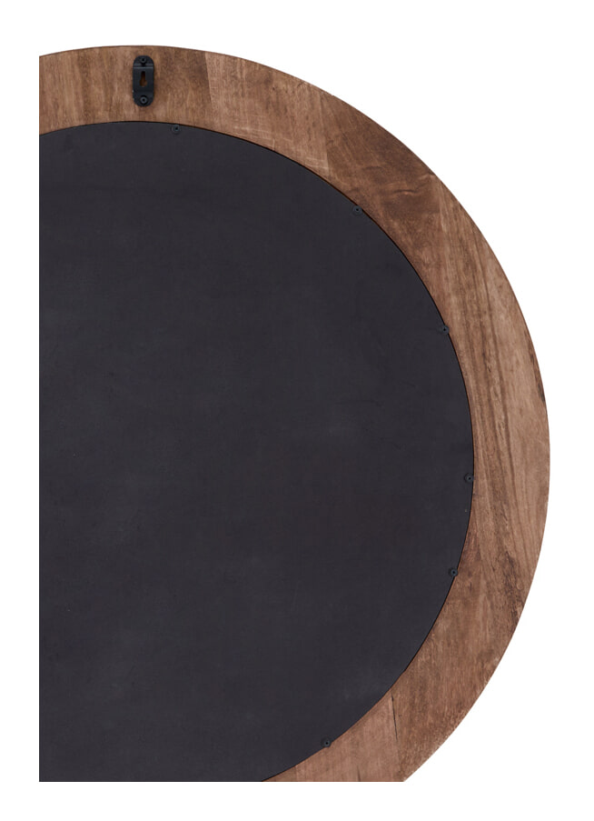Light & Living Ronde Spiegel 'Florion' Mangohout, 100cm