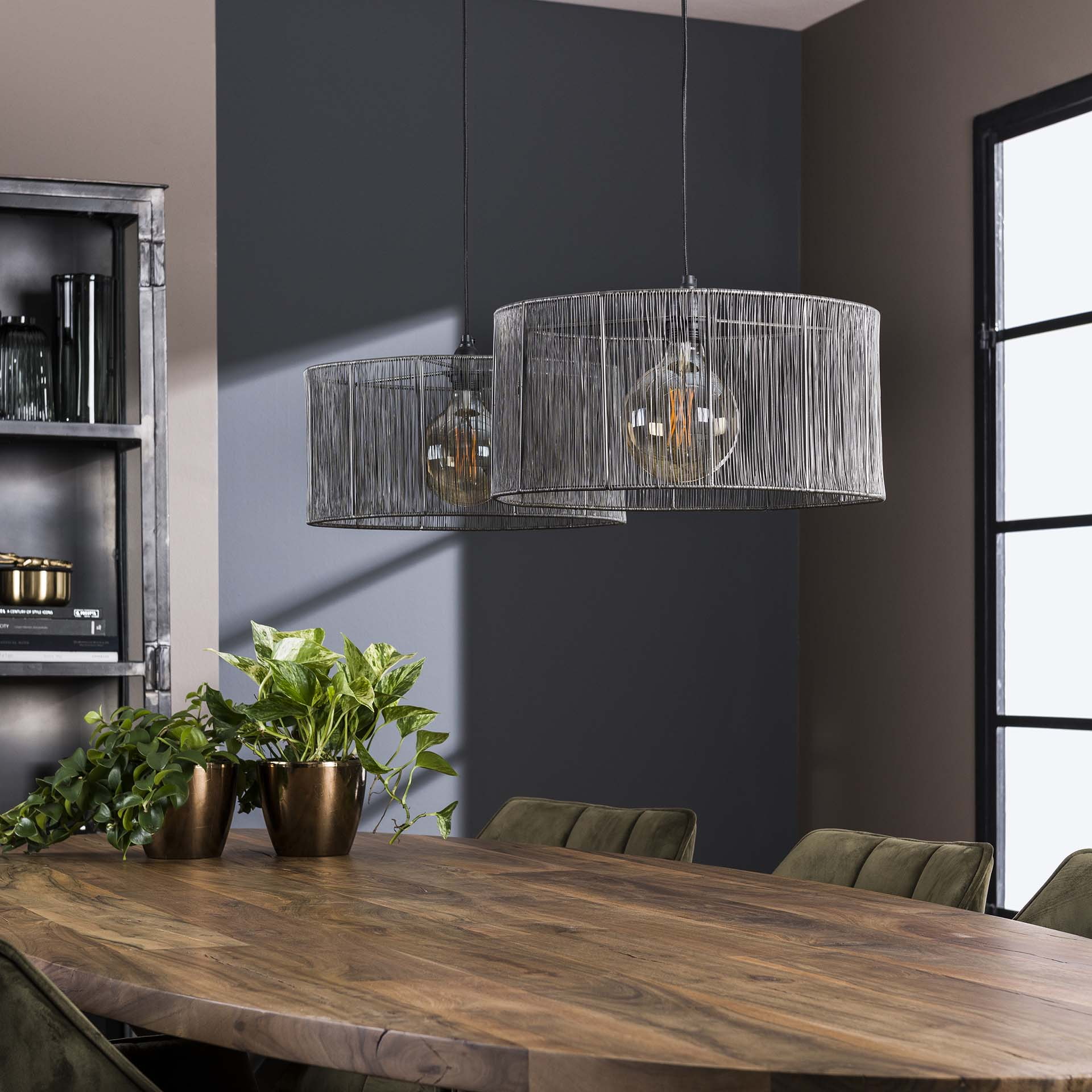 Hanglamp 'Shana' Metaal, 2-lamps