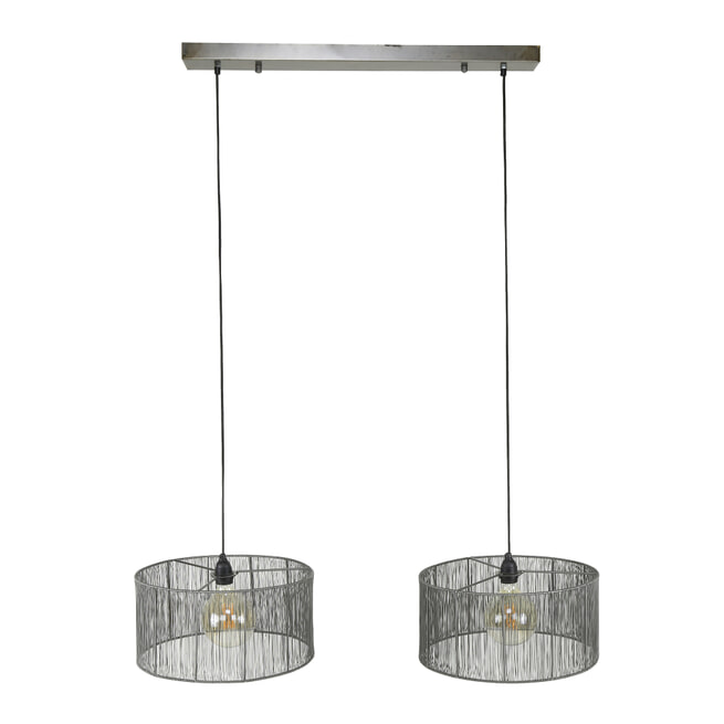 Hanglamp 'Shana' Metaal, 2-lamps