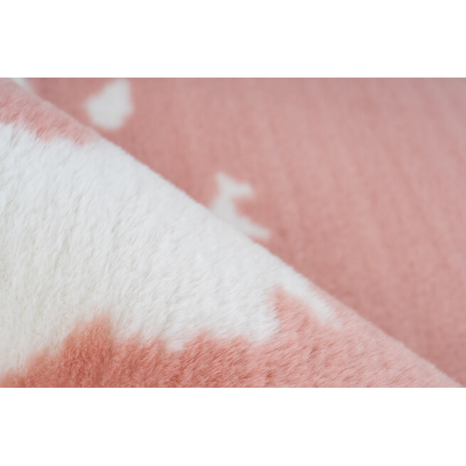 Kayoom Vloerkleed 'Rabbit Animal' kleur roze / wit