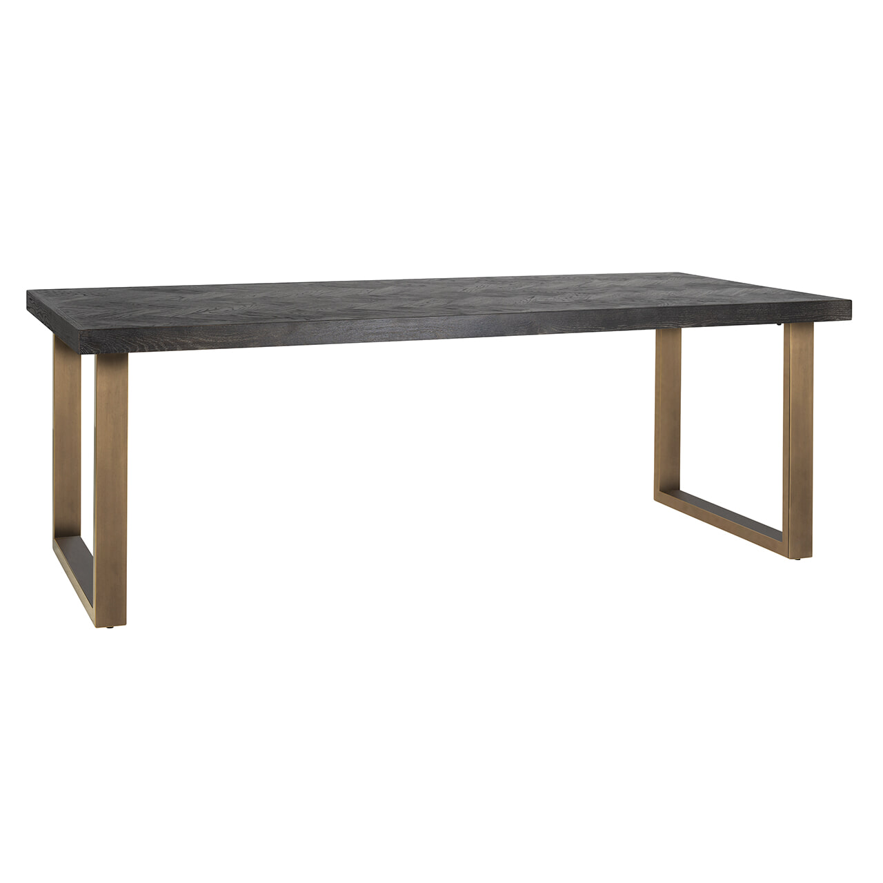 Richmond Eettafel 'Blackbone' Eikenhout en Staal, Brass, 220 x 100cm Richmond Eettafel 'Blackbone' Eikenhout en Staal, Brass, 220 x 100cm
