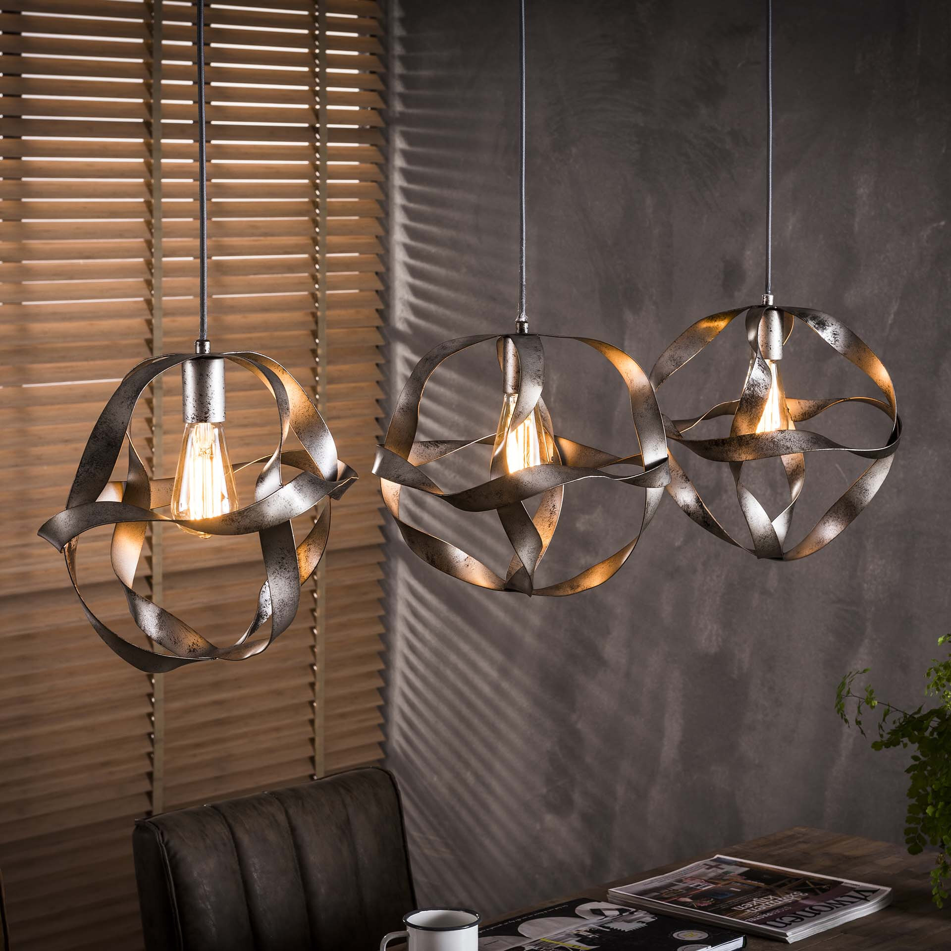 LifestyleFurn Hanglamp 'Laurence' 3-lamps