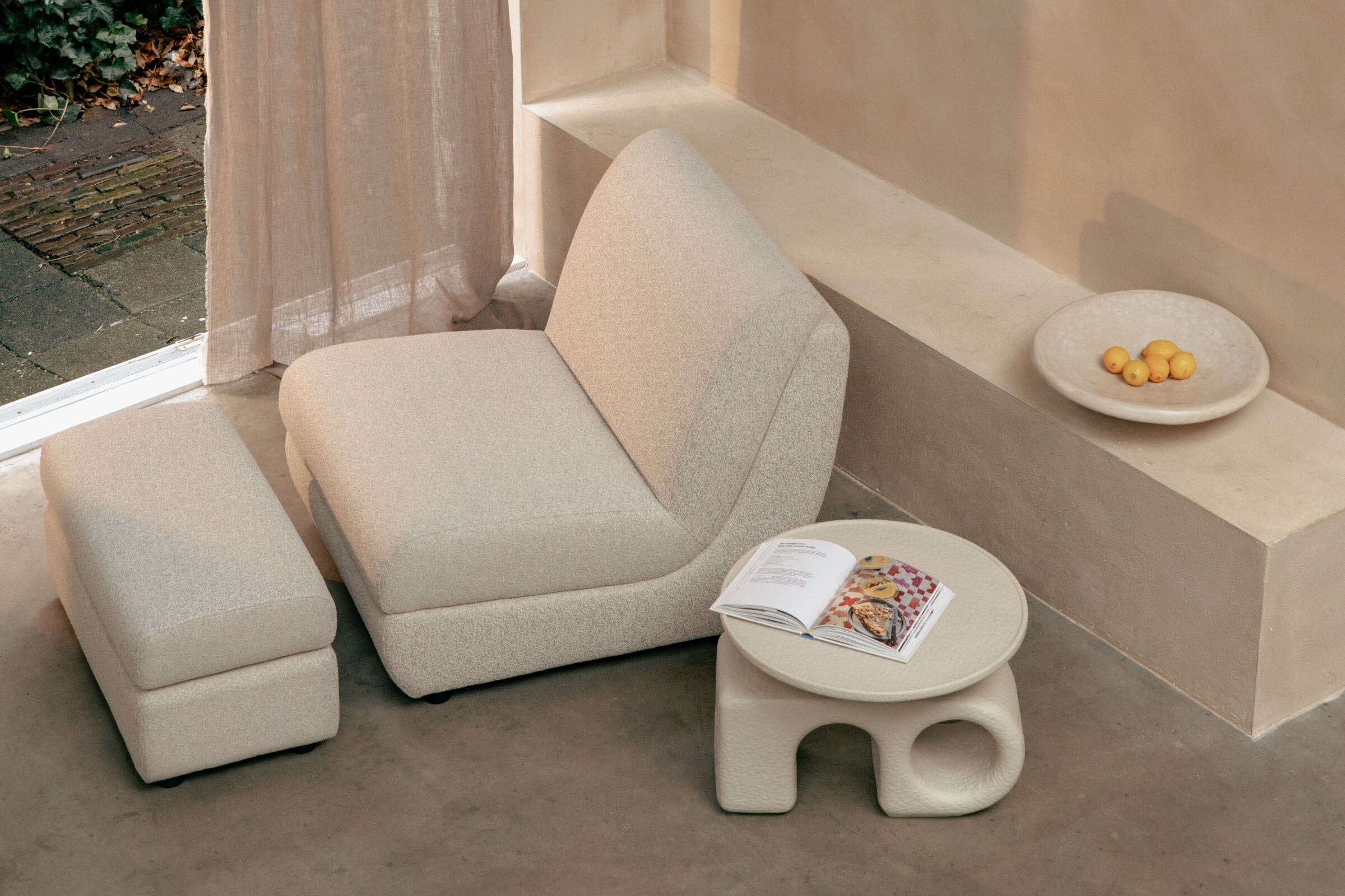 Zuiver Fauteuil 'Mississippi' kleur Beige