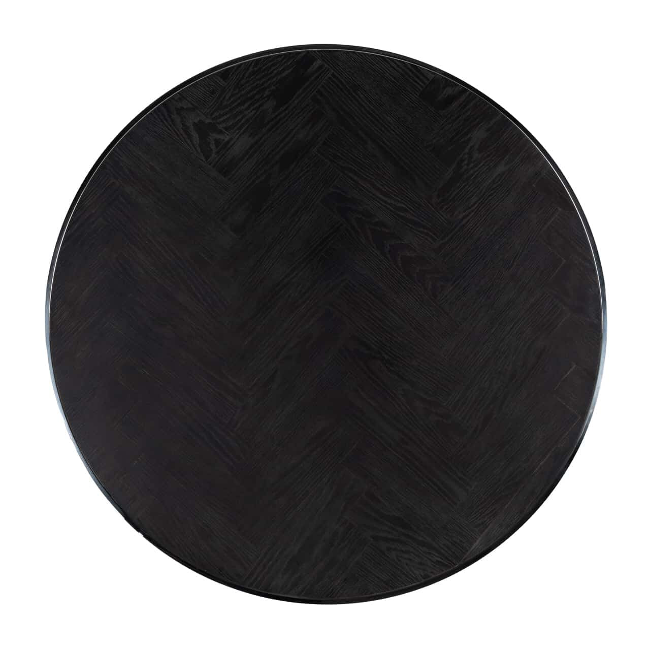 Richmond Salontafel 'Blackbone' Eikenhout en Staal, kleur Zwart en Zilver set van 2 stuks 