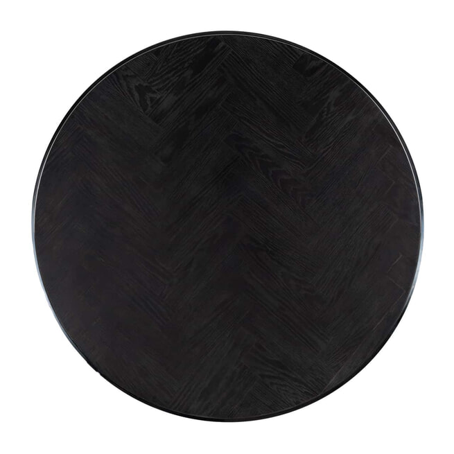 Richmond Salontafel 'Blackbone' Eikenhout en Staal, kleur Zwart en Zilver