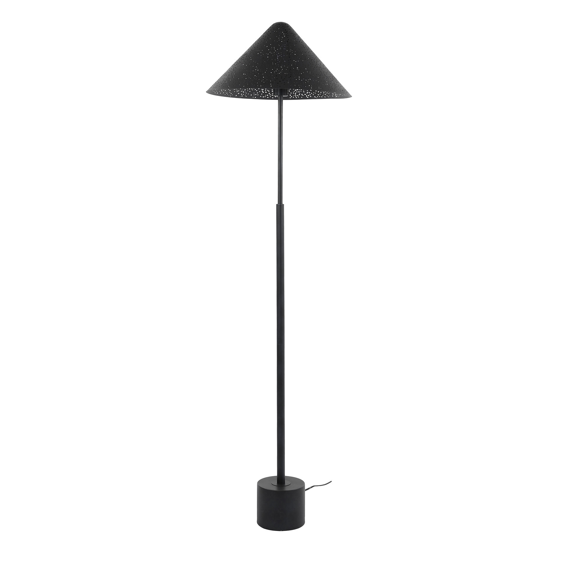 LifestyleFurn Vloerlamp 'Marleigh' Charcoal, 154cm hoog
