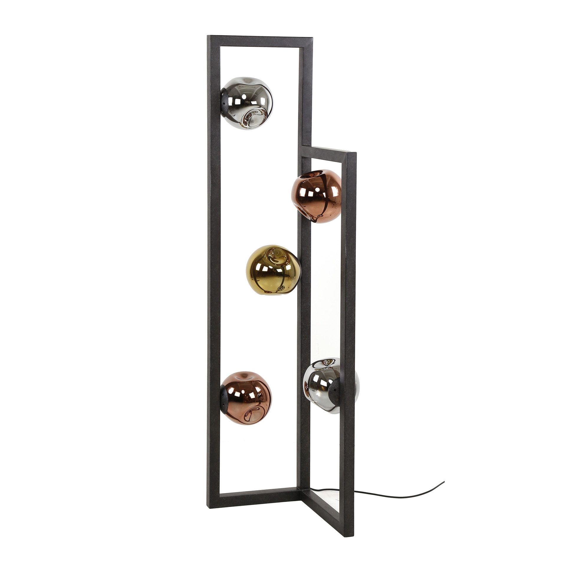 LifestyleFurn Vloerlamp 'Shahid' Glas, 5-lamps