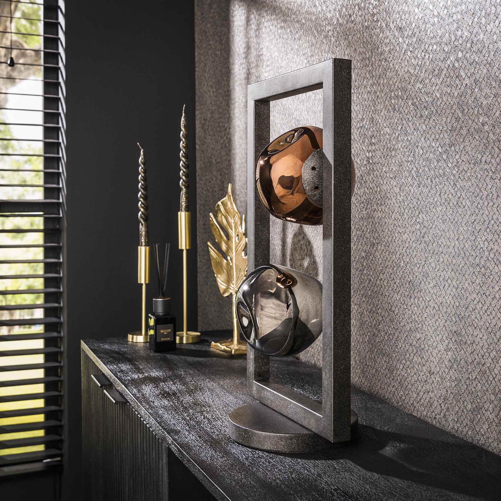 LifestyleFurn Tafellamp 'Shahid' Glas, 2-lamps