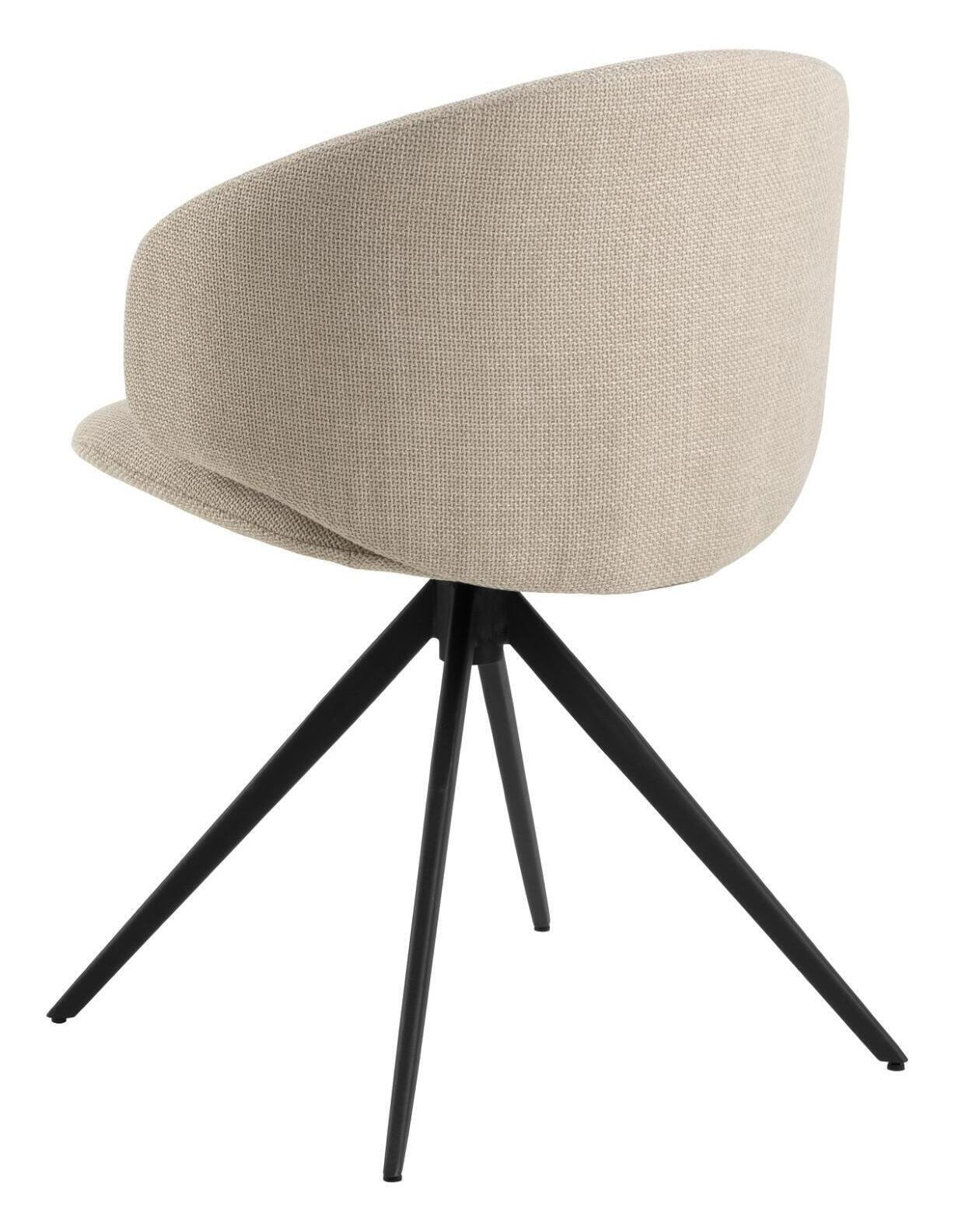Sohome Draaibare Eetkamerstoel 'Layla' kleur Beige