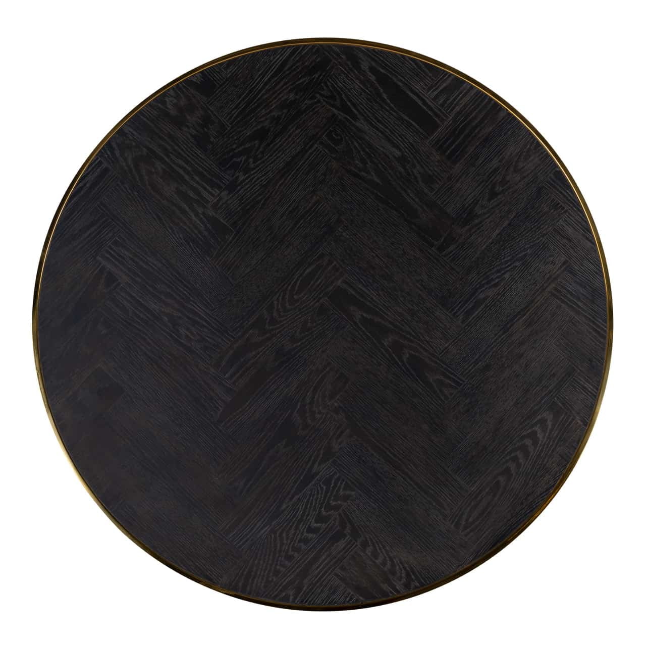 Richmond Salontafel 'Blackbone' Eiken en staal, Set van 2 stuks, kleur Zwart / Goud