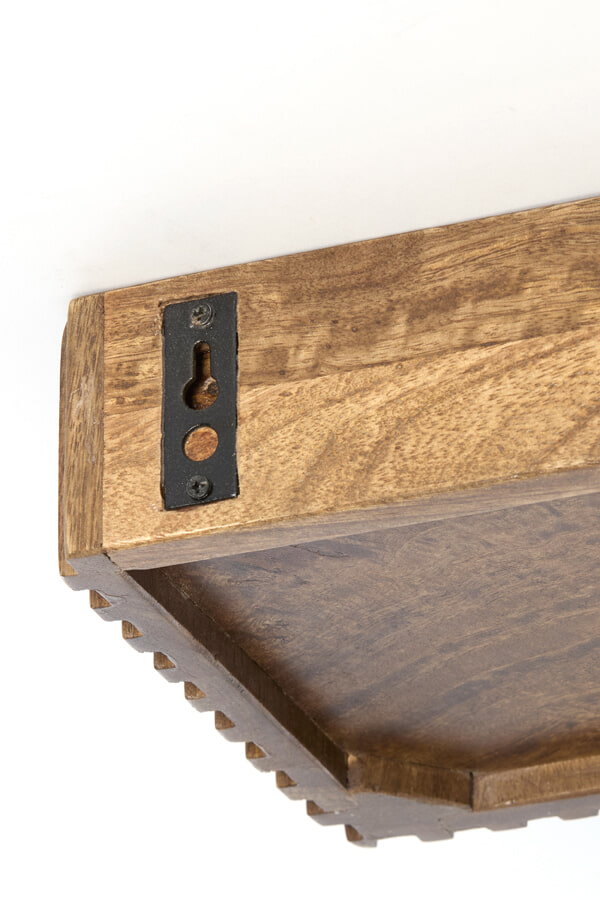 Light & Living Wandplank 'Gatura' Mangohout, 30cm, kleur Bruin