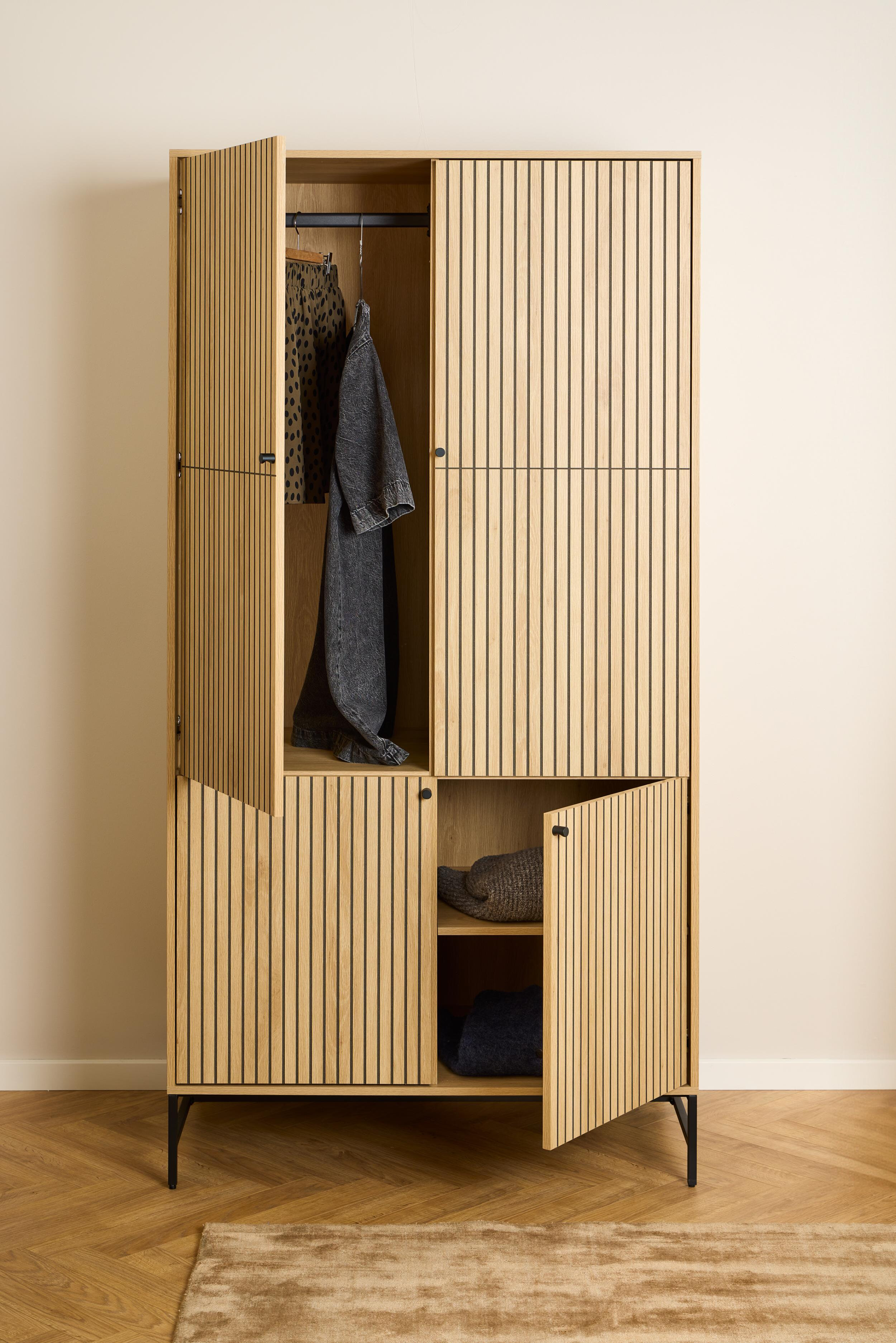 Bendt Kledingkast 'Davon' Eikenlook, 200 x 99cm