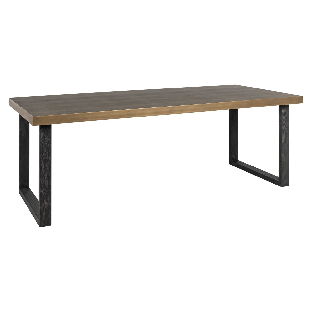 Richmond Interiors Richmond Eettafel Bloomville Lederlook, 230 x 100cm - Bruin
