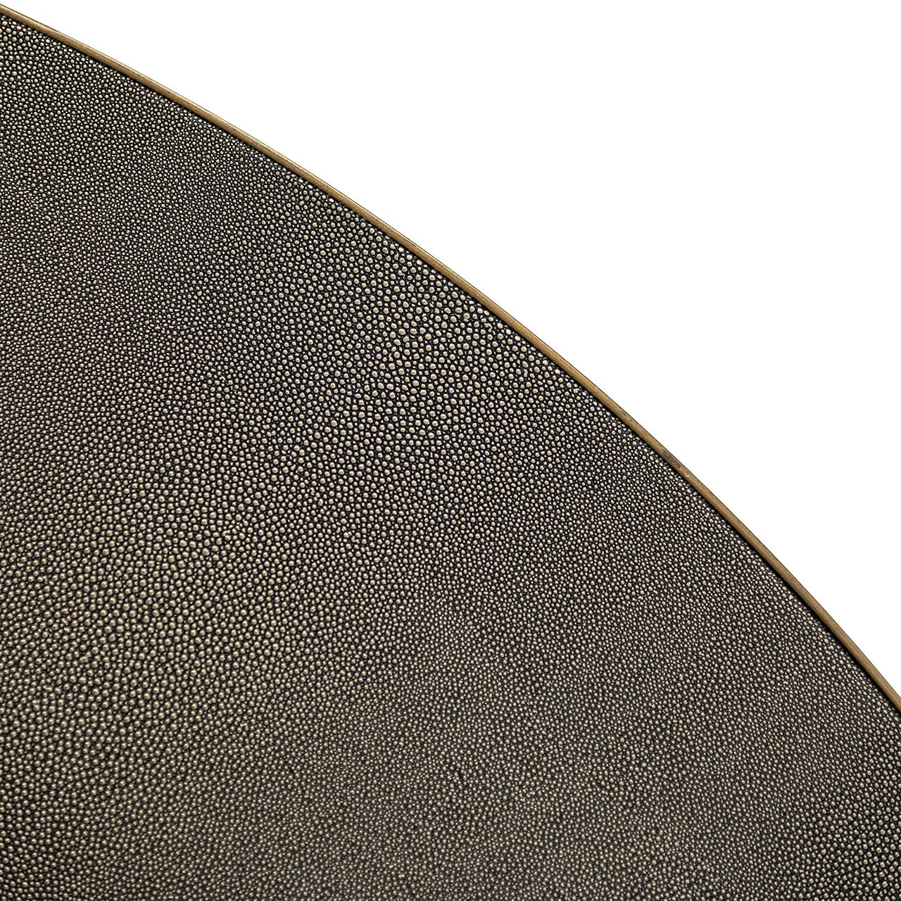 Richmond Ronde Eettafel 'Bloomville' Segrijn Lederlook, Ø140cm
